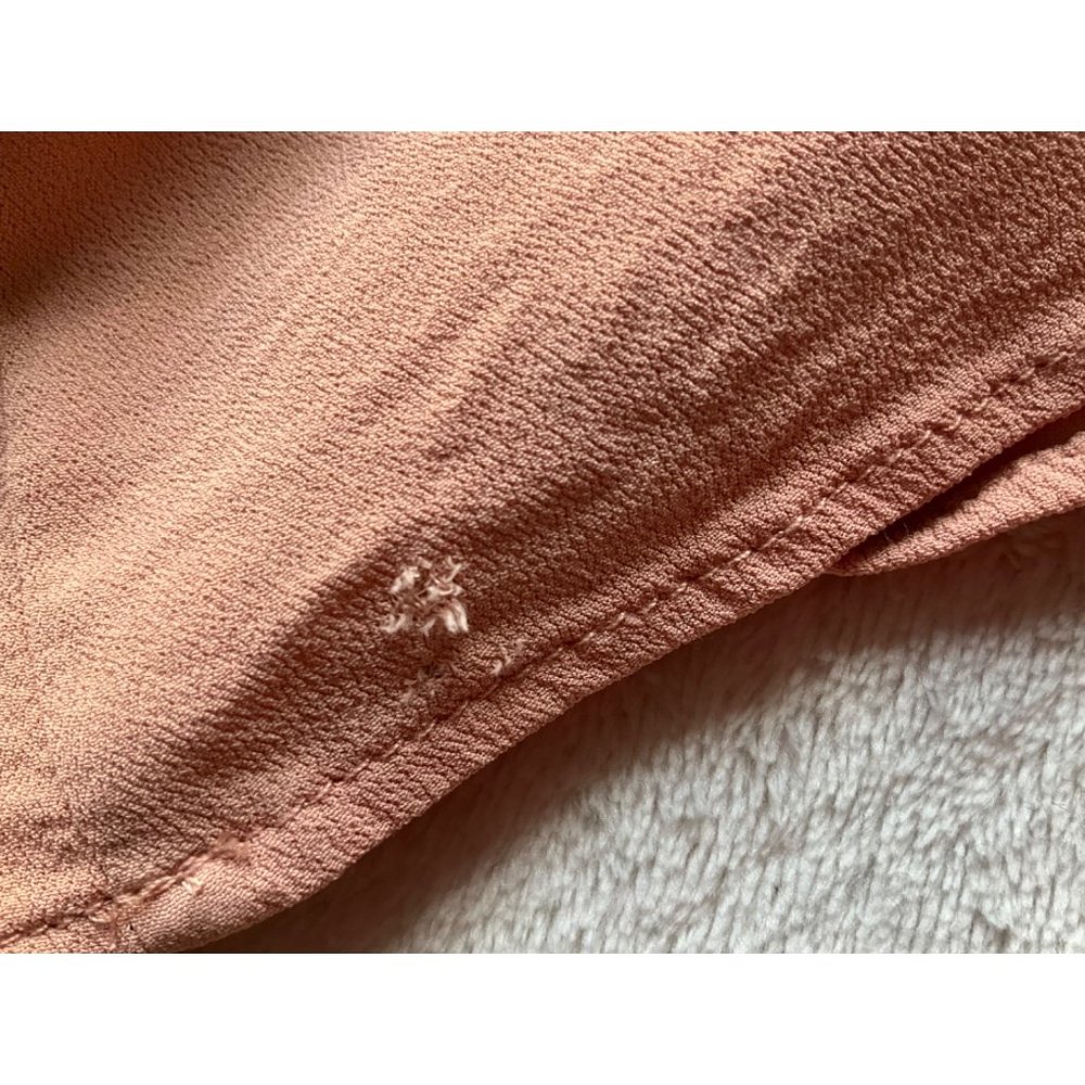 Zara trf womens size Medium maxi dress blush pink bows (see flaws) - Picture 7 of 11